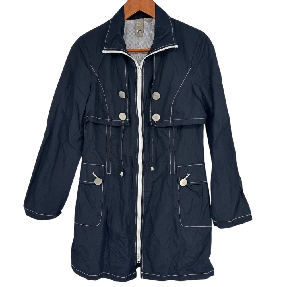 SOLO Moda Wind Breaker Lightweight Packable Jacket Women's Size‎ 6